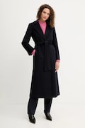 MAX&Co. palton de lână culoarea negru, de tranziție, desfăcut, 2418011034200