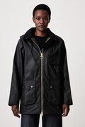 Barbour długa kurtka damska bawełniana HIGHCLERE granatowa LWX1262