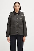 Barbour geaca femei, culoarea maro, de tranzitie, LWX1081