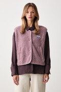 American Vintage vesta dámská fleecová růžová HOK16B