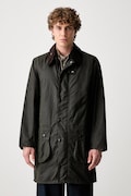 Barbour długa kurtka męska bawełniana zielona MWX0008