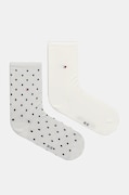Ponožky Tommy Hilfiger 2-pak dámske, čierna farba, 100001493