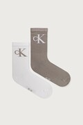 Calvin Klein Jeans κάλτσες γυναικείες με βαμβάκι 2-pack μπεζ 701228811