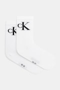 Ponožky Calvin Klein Jeans 2-pack dámské, bílá barva, 701228811