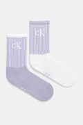 Calvin Klein Jeans sosete 2-pack femei, culoarea violet, 701229467