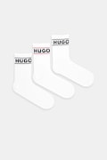 Шкарпетки HUGO 3-pack жіночі колір білий 50517669