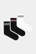 Шкарпетки HUGO 3-pack жіночі колір чорний 50517669