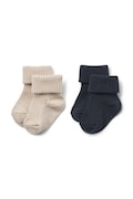 Wheat skarpetki z dodatkiem wełny dziecięce 2-pack kolor granatowy 1924k-588