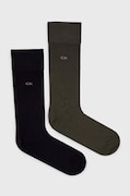 Ponožky Calvin Klein 2-pack pánské, zelená barva, 701218631