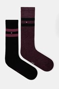 Κάλτσες Tommy Hilfiger 2-pack χρώμα: μαύρο, 701229841