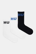 Ponožky HUGO 3-pack pánské, černá barva, 50531517