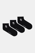 Karl Lagerfeld skarpetki 3-pack kolor czarny A4M47044