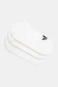 Κάλτσες adidas Originals Trefoil Liner 3-pack χρώμα: άσπρο