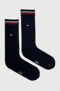 Nogavice Tommy Jeans 2-pack mornarsko modra barva 701228176