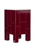 House Doctor masă HDBrick 30 x 50,5 x 30 cm culoarea bordo