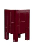 House Doctor masă HDBrick 30 x 50,5 x 30 cm culoarea bordo