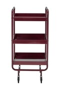 House Doctor mebel z kółkami HDRoll 42 x 85 x 38 cm kolor bordowy