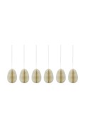 House Doctor decorațiuni de Crăciun HDEggs 5 cm 6-pack culoarea bej, 202742411