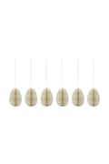 House Doctor decorațiuni de Crăciun HDEggs 5 cm 6-pack culoarea bej, 202742411