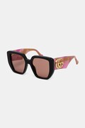 Gucci okulary przeciwsłoneczne kwadratowe damskie czarne GG0956S