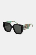Gucci okulary przeciwsłoneczne kwadratowe damskie czarne GG0956S