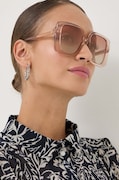 Gucci okulary przeciwsłoneczne damskie kolor transparentny GG1314S