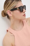 Сонцезахисні окуляри Gucci жіночі колір коричневий