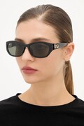 Gucci okulary przeciwsłoneczne damskie kolor czarny GG1826SK