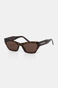 Balenciaga okulary przeciwsłoneczne damskie kolor brązowy BB0447S