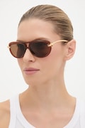 Bottega Veneta ochelari de soare culoarea maro, BV1418S