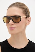 Bottega Veneta ochelari de soare culoarea negru, BV1418S