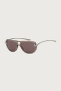 Bottega Veneta okulary przeciwsłoneczne damskie srebrne BV1418S