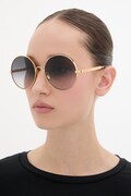 Chloe okrúhle slnečné okuliare dámske zlaté CH0321S