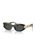 Versace okulary przeciwsłoneczne damskie kolor czarny 0VE4501