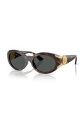 Versace okulary przeciwsłoneczne damskie kolor brązowy 0VE4503U