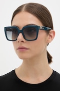 Love Moschino okulary przeciwsłoneczne kwadratowe damskie turkusowe MOL099/S
