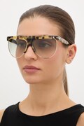 Victoria Beckham okulary przeciwsłoneczne damskie kolor żółty VB 7005/S