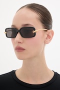 Bottega Veneta okulary przeciwsłoneczne damskie czarne BV1439S
