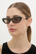 Bottega Veneta Sončna očala Cat Eye ženska zelena BV1447S