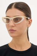 Bottega Veneta occhiali da sole cat eye da donna beige BV1477S