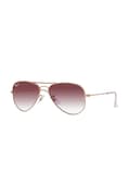 Ray-Ban ochelari de soare copii Junior Aviator culoarea roz, 0RJ9506S