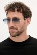 Γυαλιά ηλίου Bottega Veneta χρώμα: ασημί, BV1126S