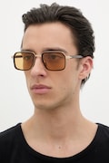 David Beckham okulary przeciwsłoneczne męskie kolor brązowy DB 7158/S