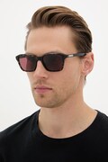 Gucci okulary przeciwsłoneczne kwadratowe męskie czarne GG2078S