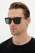 Gucci okulary przeciwsłoneczne kwadratowe męskie czarne GG2080SK