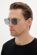 Gucci okulary przeciwsłoneczne kwadratowe męskie srebrne GG2097SK