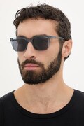 Gucci okulary przeciwsłoneczne kwadratowe męskie niebieskie GG2114S