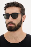 Gucci okulary przeciwsłoneczne kwadratowe męskie czarne GG2114S
