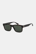 Gucci occhiali da sole quadrati da uomo marrone GG2085S