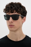 Ray-Ban okulary przeciwsłoneczne kwadratowe męskie czarne 0RB4181